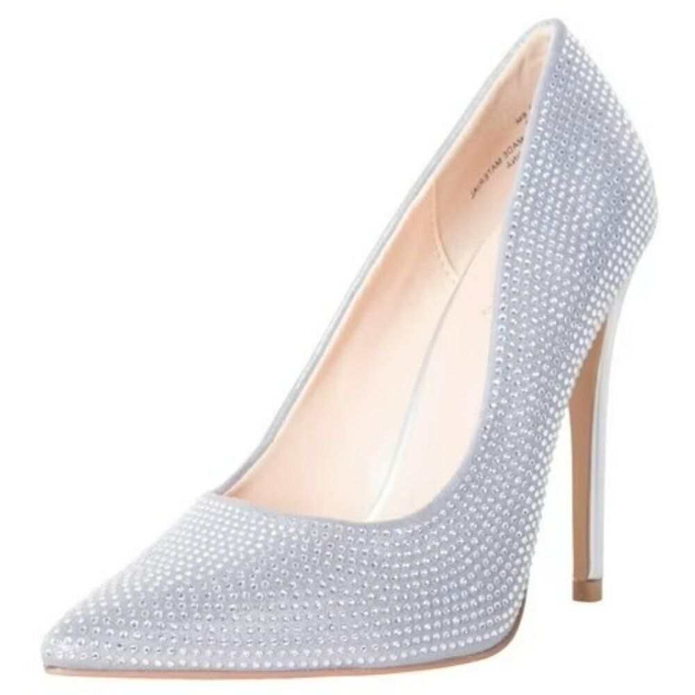 NEW Lauren Lorraine Dori Rhinestone High Heel Stiletto Formal Shoes Size 7